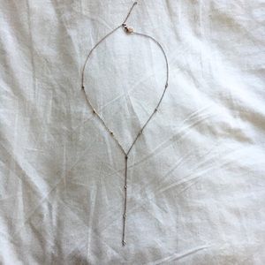 Rose gold long necklace